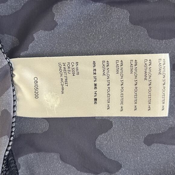 Free People We The Free Teddy Velvet Camo Blue Burnout Tee - Picture 7 of 7